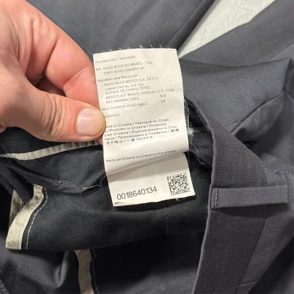 Hugo Boss Parkway1 Dress Pants Grey Wool Trousers W38xL30 - Picture 7 of 9